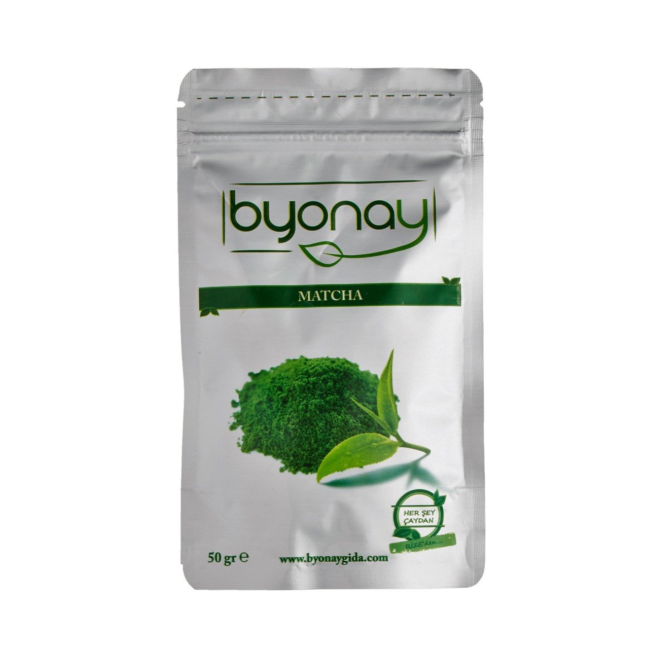 Byonay Yerli Matcha Yeşil Çay Pudrası 50 g – Rize Çayı