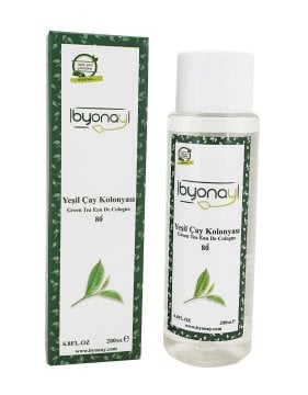 Byonay 80° Yeşil Çay Kolonyası 200 ml – Yeşil PET Şişe