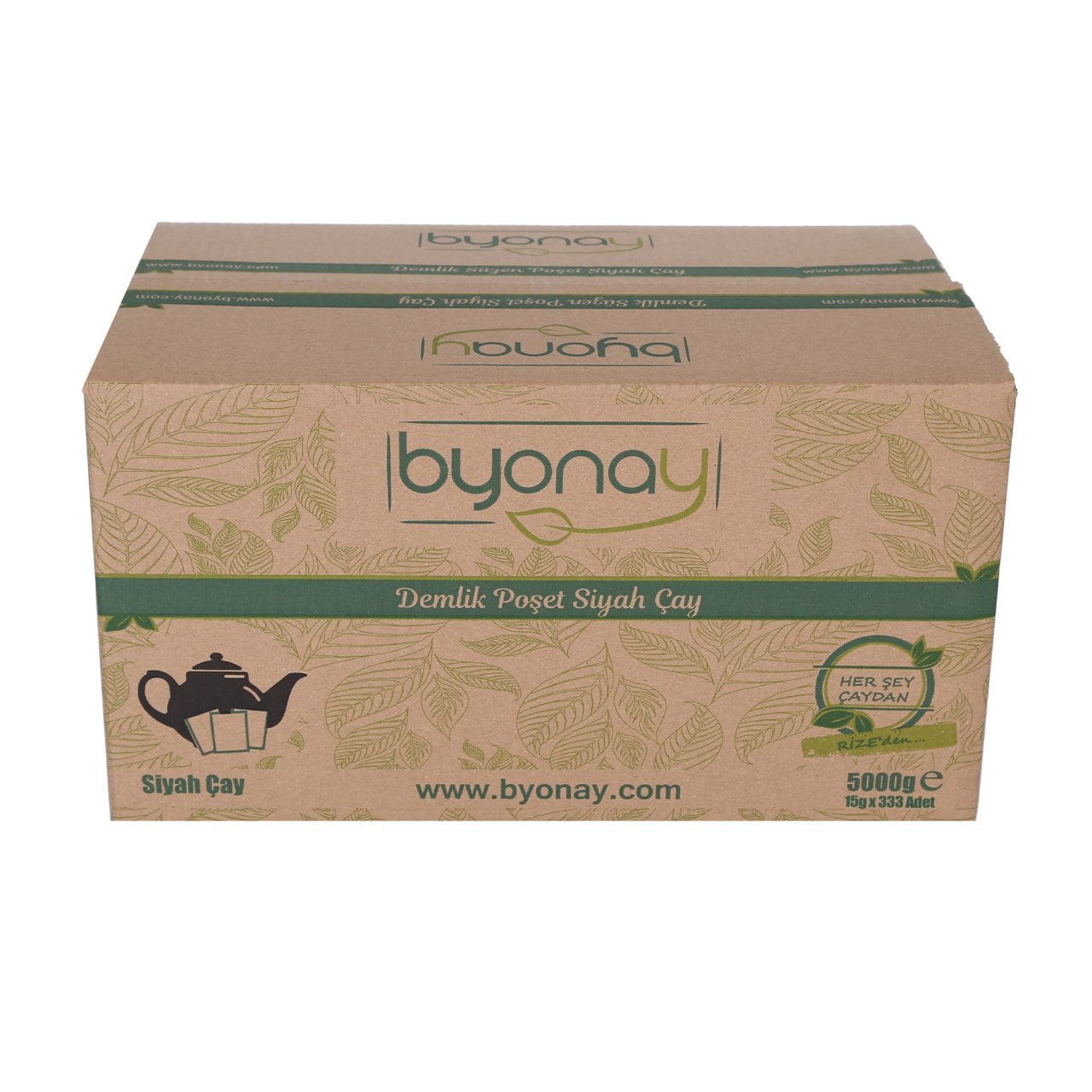Byonay Demlik Poşet Siyah Çay 5 kg – 15 g Poşet