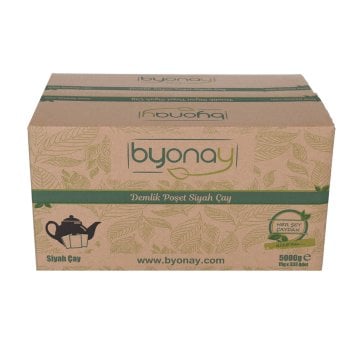 Byonay Demlik Poşet Siyah Çay 5 kg – 15 g Poşet