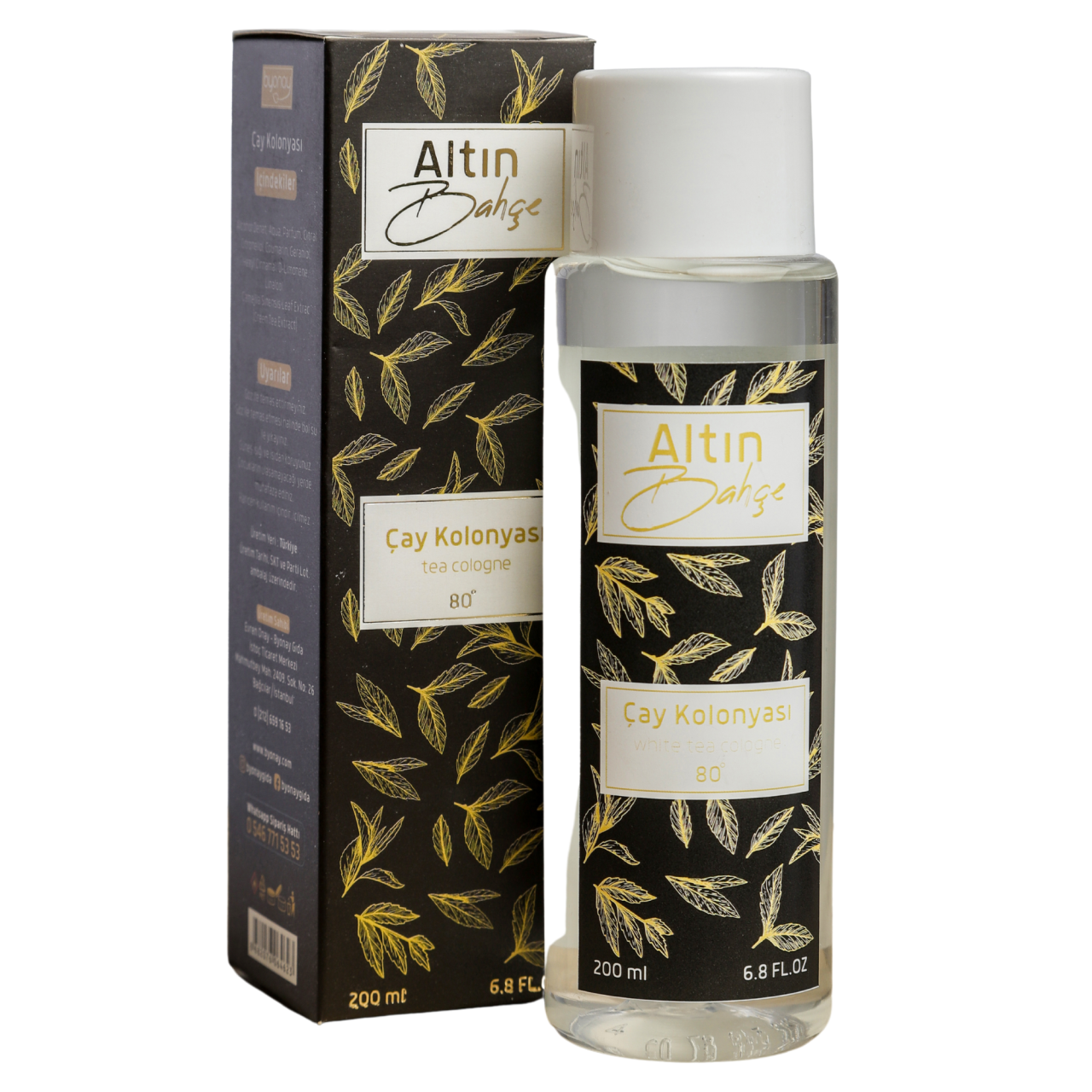 Altınbahçe 80° Siyah Çay Kolonyası 200 ml – PET Şişe