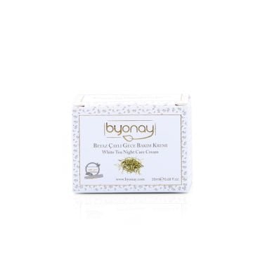 Byonay Beyaz Çaylı Gece Bakım Kremi 20 ml – Nemlendirici