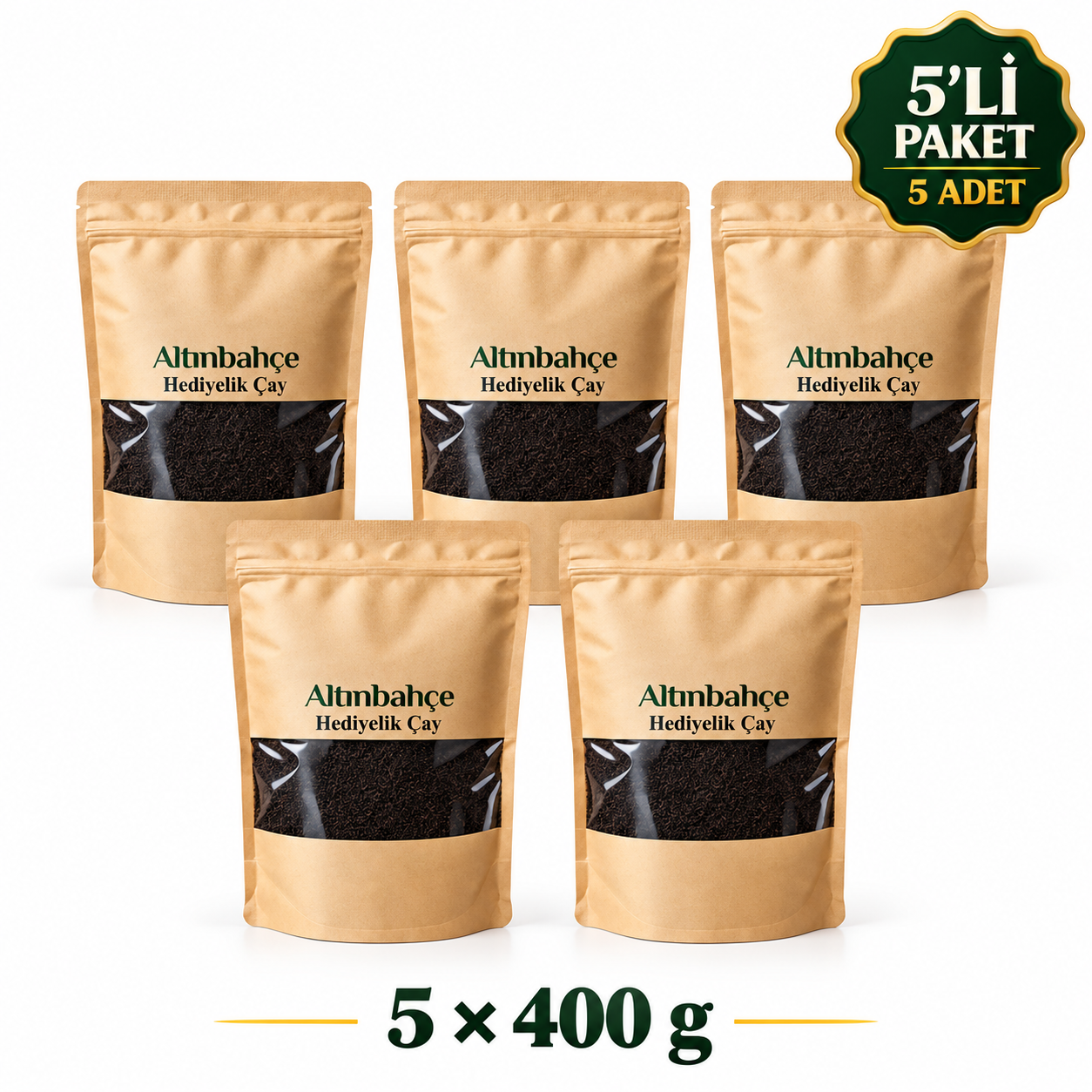 Altınbahçe Hediyelik Siyah Çay 400 g – 5’li Paket