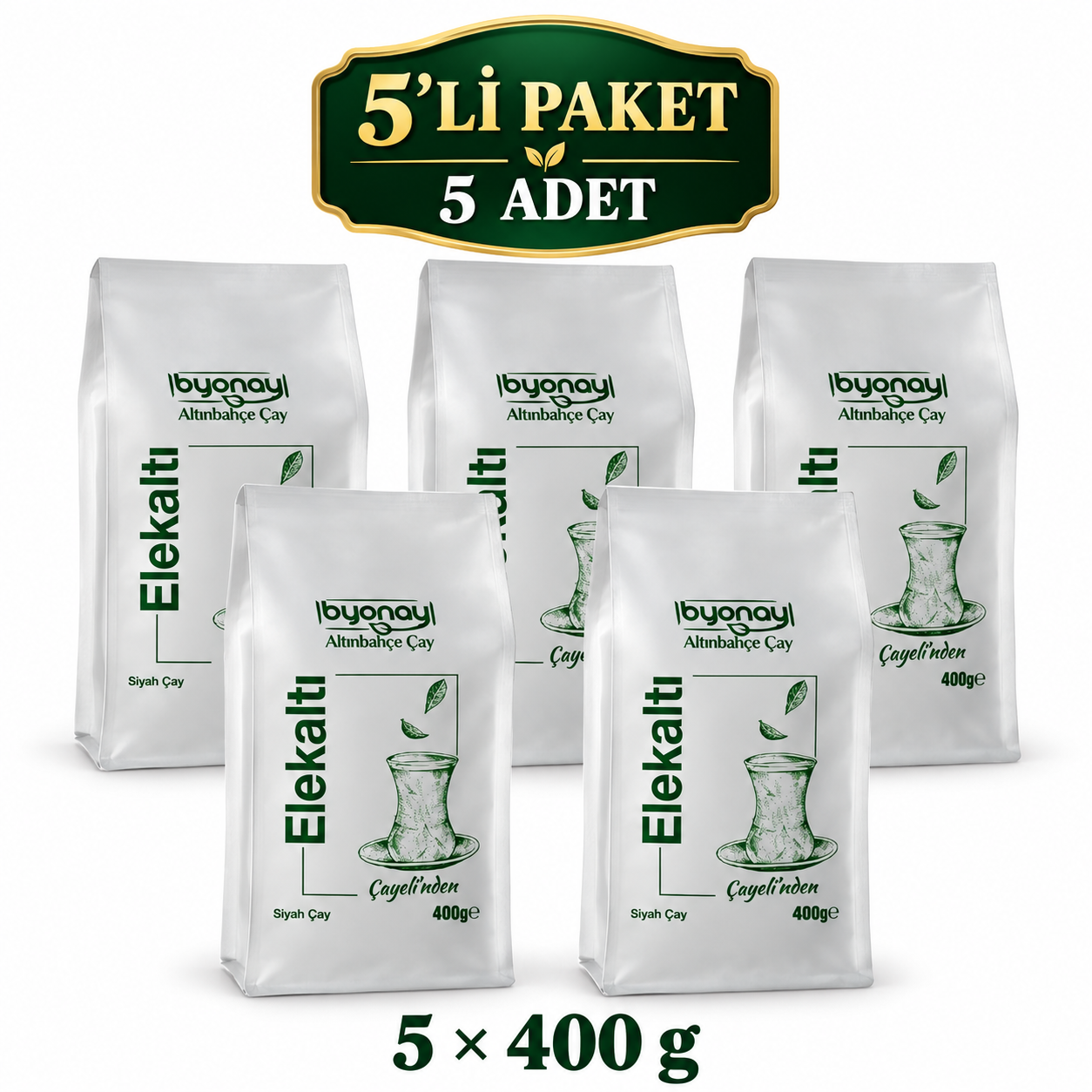 Altınbahçe Elekaltı Siyah Çay 400 g – 5’li Paket