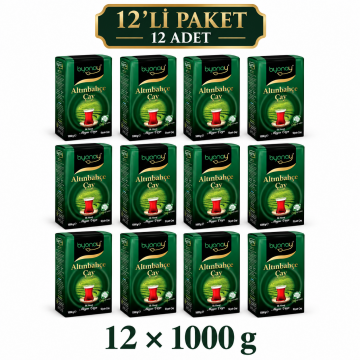 Byonay Altınbahçe İlk Hasat Mayıs Siyah Çayı 1000 g – 12’li Paket